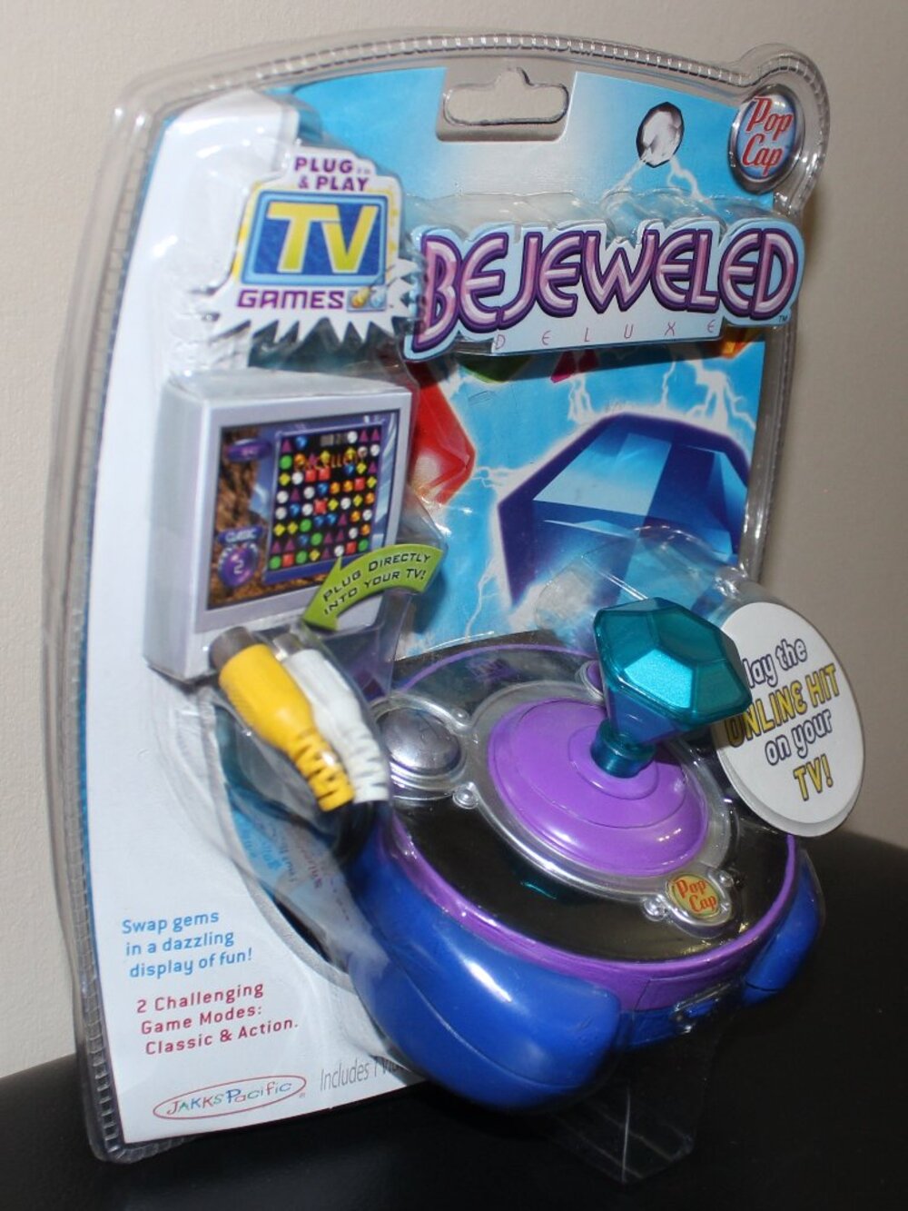 3/$118❤️sealed 2008 Bejeweled Deluxe Plug & Play TV Games Pop Cap Jakks Pacific